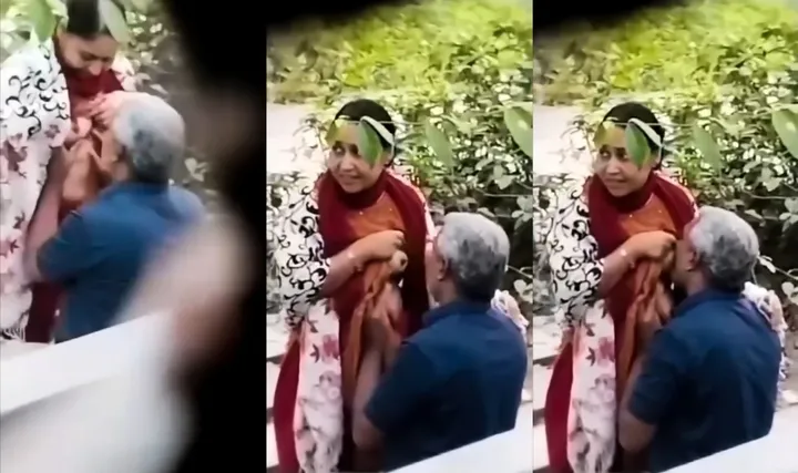 Desi Old Man Sucking Aunty Boobs Recording